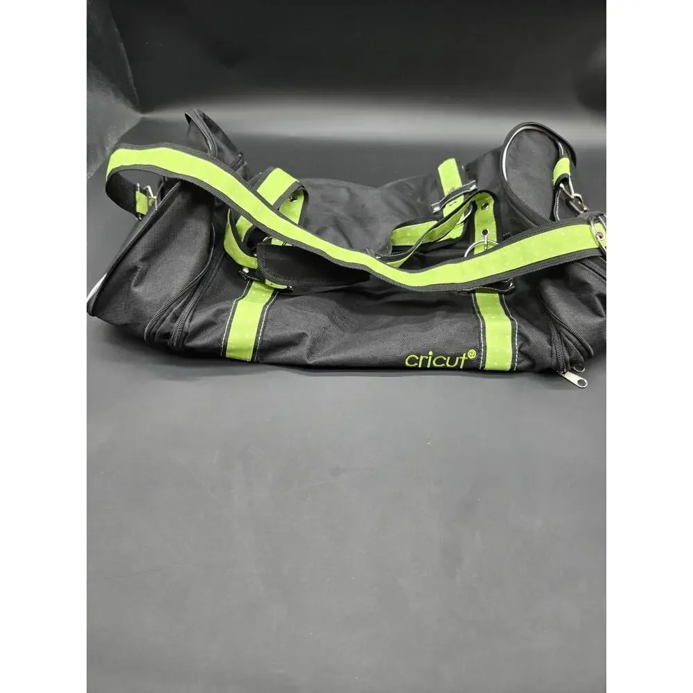 Cricut Expandable Carry Bag with Pockets - Lime Green And Black - Excellent Cond